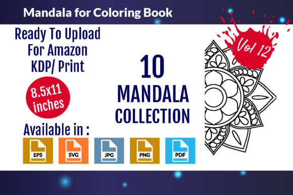 Download Mandalas for Coloring Book Vol - 12 - Mandalas Collection