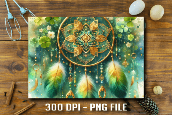 Download Golden Mandala Dreamcatcher Cutting Boar - Golden mandala Collection