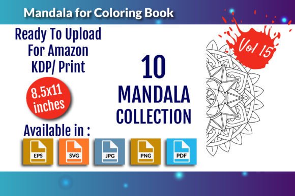 Download Mandalas for Coloring Book Vol - 15 - Mandalas Collection