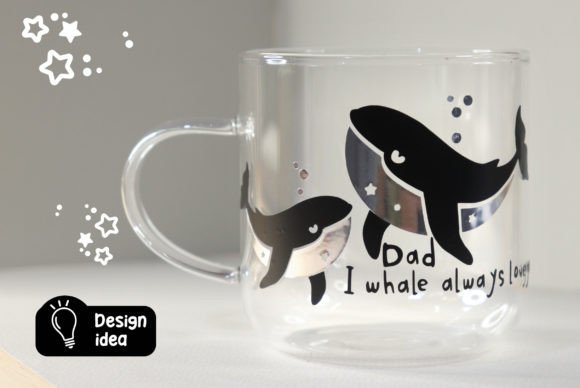 Download Whale Mug Design for Father's Day - Premium Resources