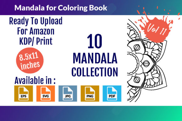 Download Mandalas for Coloring Book Vol - 11 - Mandalas Collection