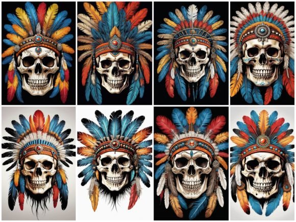 Download 32 Images Skull Indian Headdress - India Collection