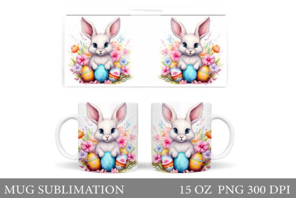 Download Cute Bunny Mug. Bunny Easter Mug Design - Premium Resources
