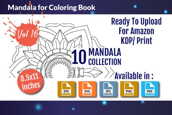Download Mandalas for Coloring Book Vol - 16 - Mandalas Collection