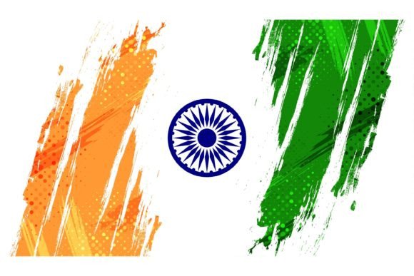 Download India Flag Background with Brush Style - Premium Resources