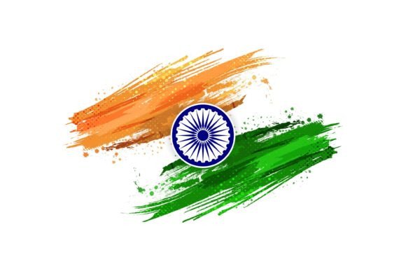 Download India Flag Background with Brush Style - Premium Resources